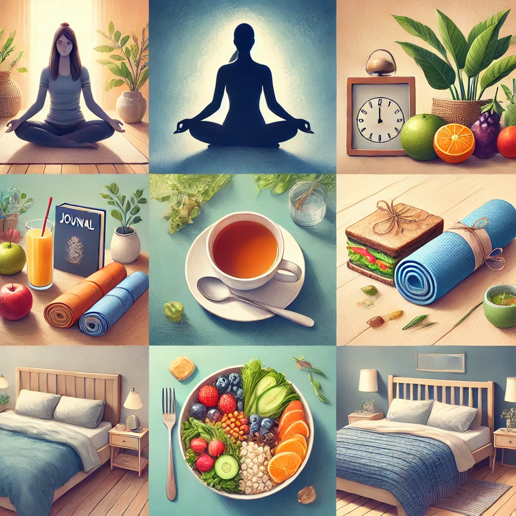 Relaxation and mindfulness activities for stress management.